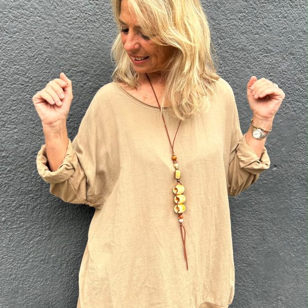 Blusa Aline camel - Imagen 3