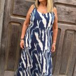 Vestido Elena fondo azul